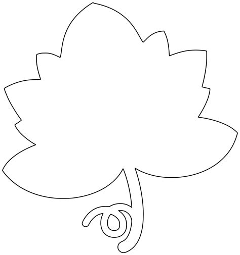 Shape of Pumpkin Leaf | Free Printable Papercraft Templates