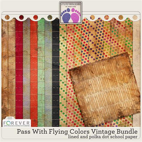 Pass With Flying Colors Vintage Bundle | Digital Art