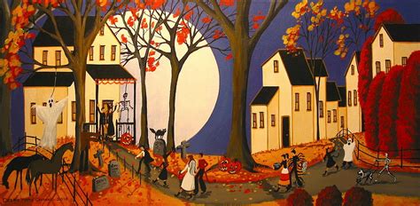 Halloween House Party Painting by Debbie Criswell - Pixels