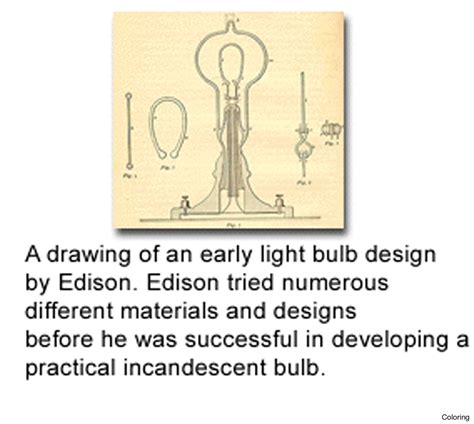 Thomas Edison Light Bulb Drawing at GetDrawings | Free download