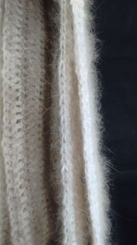 Angora Scarf 100% angora scarf in natural colors