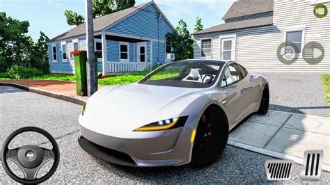 New Tesla Model S Plaid Car Driving - BeamNg Drive - Car Games Pc ...