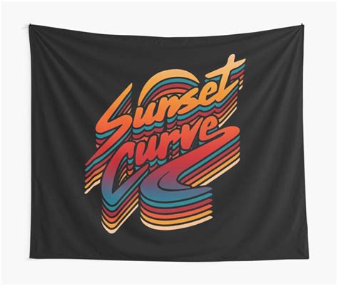 Sunset Curve Band Tapestry | Etsy