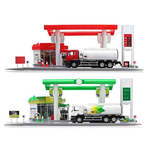 Brand New Model Toys Gas Petrol Service Station with 1:64 Diecast Toy ...