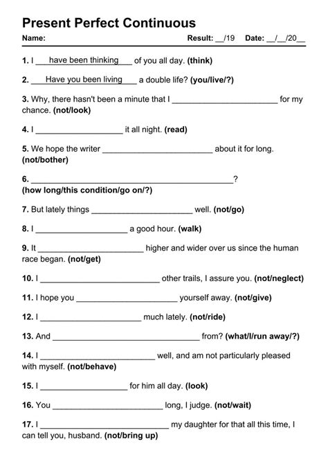 Present Continuous Simple Present Tense Exercises Pdf - Design Talk