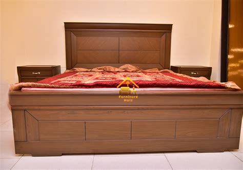 Walnut/ Akhroti Mate Polish Bedroom Furniture Set - Furniture Holz