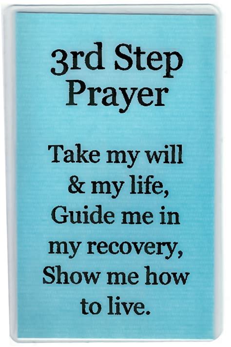 NA 3rd Step Prayer - Inspirational Card | Recovery Shop