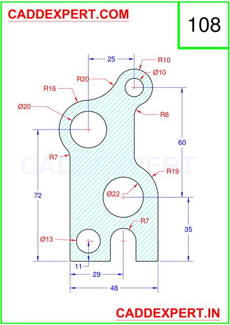 AUTOCAD 2D DRAWING FOR PRACTICE - Page 2 of 4 - Technical Design