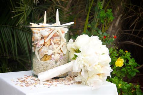 Seashells And Wedding Bouquet Free Stock Photo - Public Domain Pictures