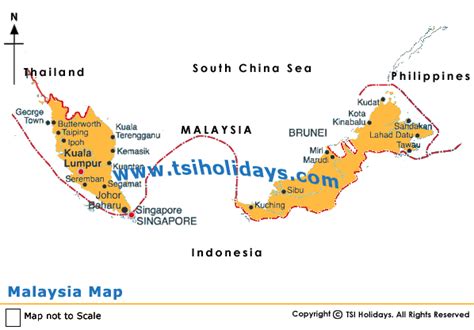 Map of Malaysia, Tourist Places in Malaysia, Popular Tourist Attractions in Malaysia, Monuments ...