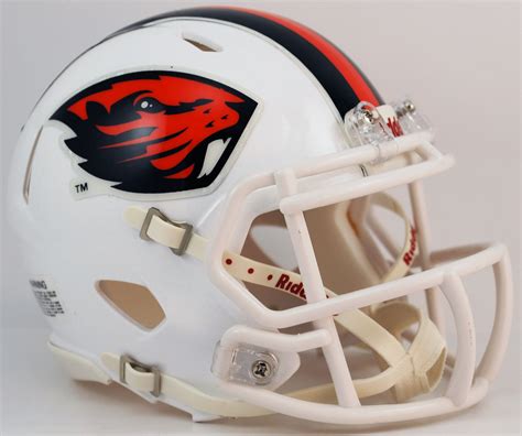 Oregon State Beavers NCAA Mini Speed Football Helmet Autograph