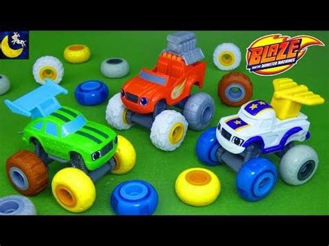 Blaze and the Monster Machines Toys Tune Up Tires Darington Pickle Bouncy Tires Best Toys Ever ...