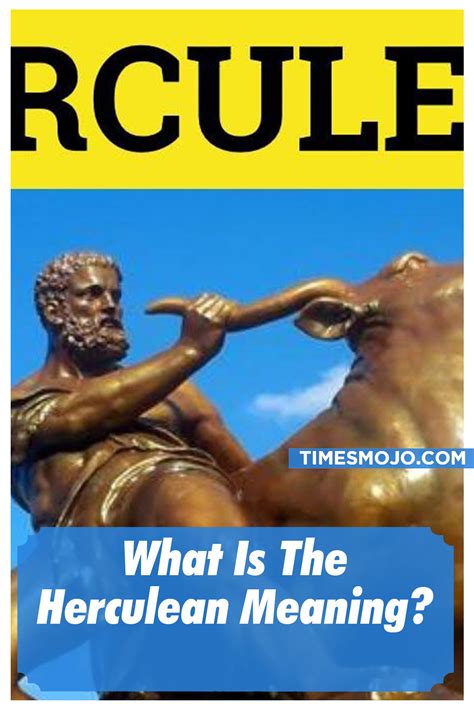 What is the Herculean meaning? - TimesMojo