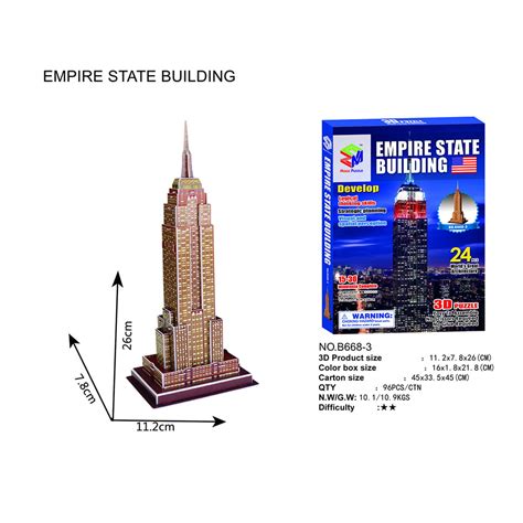 3D Three-dimensional Puzzle Word Famous Buildings Architecture Puzzle ...