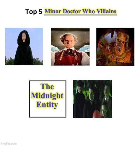 My Top 5 Minor Doctor Who Villains by Crystalias on DeviantArt