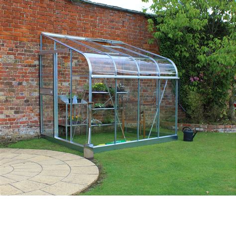 B&Q Metal 8X6 Toughened Safety Glass Lean-To Greenhouse | Departments | TradePoint