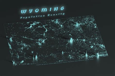 Wyoming population density. by @MrPecners - Maps on the Web