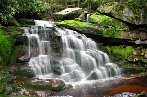 Forest Waterfall Pictures - Spring - spring-waterfall0030