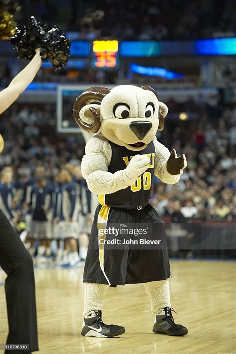 VCU Rams mascot Rodney the Ram during game vs Georgetown at United... News Photo - Getty Images