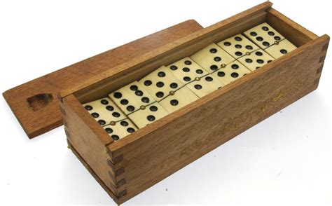 Ebony & Bone dominoes - Antique Dominoes - Antique Games