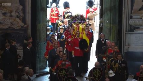 King Charles III tears up at Queen Elizabeth II's funeral