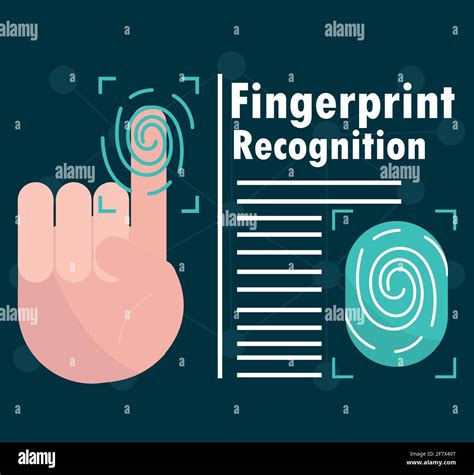 biometric fingerprint recognition technology design Stock Vector Image & Art - Alamy