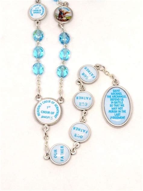 St Michael Chaplet with Enamel Medals | Catholic Gifts | Piety Stall