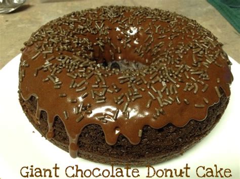 Stuff Amy Made: Giant Chocolate Donut Cake