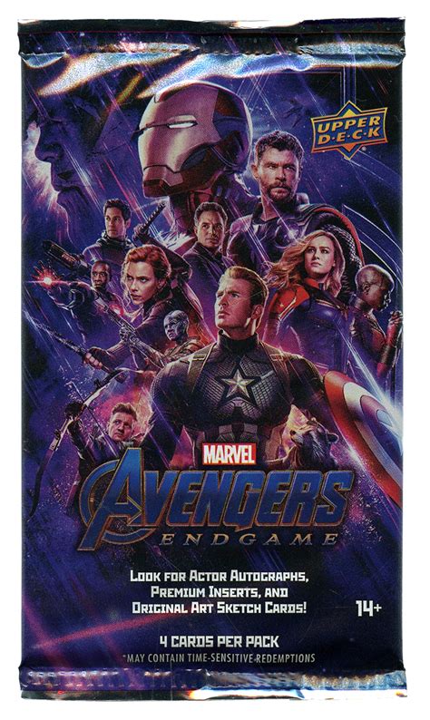 MARVEL 2020 - UPPER DECK AVENGERS ENDGAME & CAPTAIN MARVEL (P4/B9/C16) / NON-SPORT CARDS