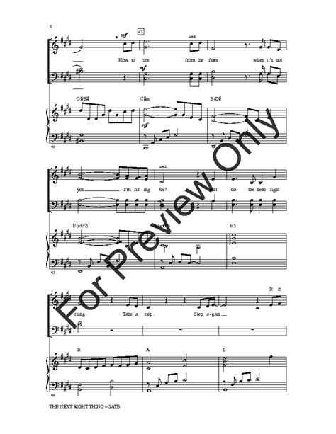 The Next Right Thing (SATB ) by Kristen Ande | J.W. Pepper Sheet Music