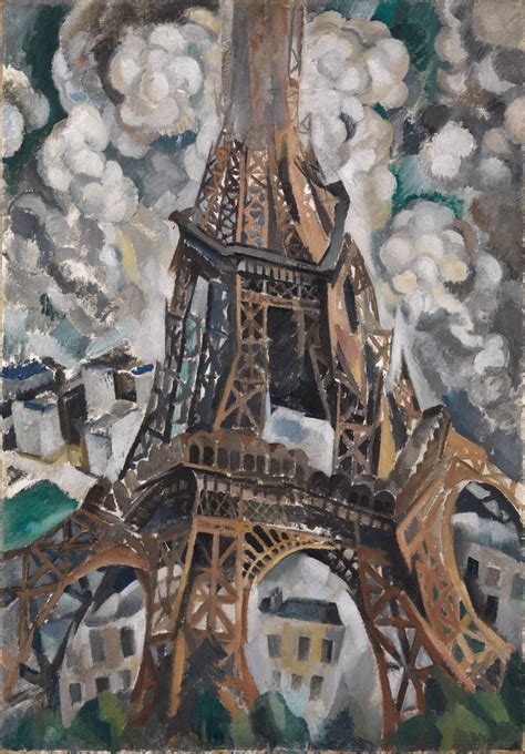 Der Eiffel-Turm - Robert Delaunay (1885) (1909-1910/11) - Staatliche Kunsthalle Karlsruhe