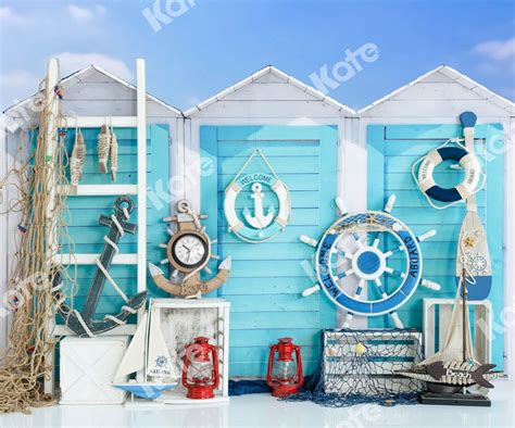 Kate Summer Backdrop Blue Go Sail Fishing Designed by Emetselch | Backdrops, Fabric backdrop ...