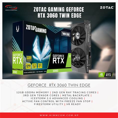 Zotac RTX 3060 12GB Graphics - Himmcom International