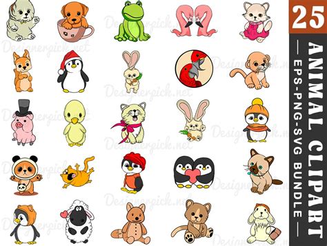 Animal Clipart Svg Bundle - Best Quality Design Bundle