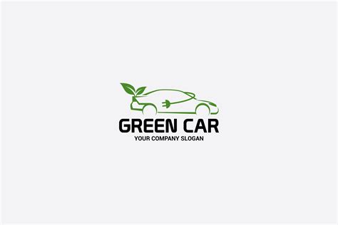 GREEN CAR LOGO