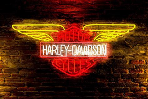 Harley Davidson Neon Sign Custom Neon Sign Harley Davidson | Etsy