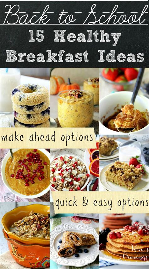 Food and Drink: 15 Healthy Back-to-School Breakfast Ideas with options for make-ahead meals and ...