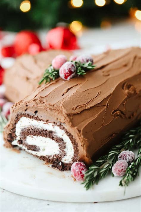 Christmas Yule Log Cake Recipe | The Recipe Critic