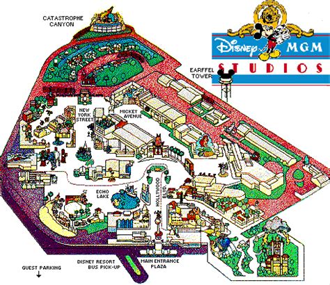 Map of Disney-MGM Studios. Click to explore. Echo Lake, Main Entrance ...