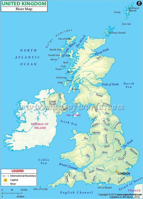 Rivers Of Great Britain Map - Vanya Jeanelle