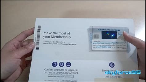 American Express Blue Cash Preferred Card Unboxing - YouTube