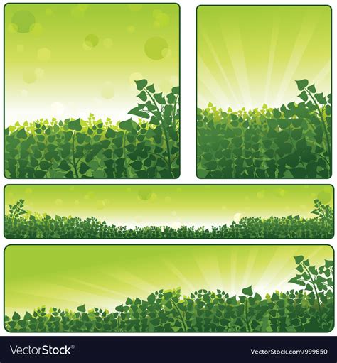 Nature banner set Royalty Free Vector Image - VectorStock