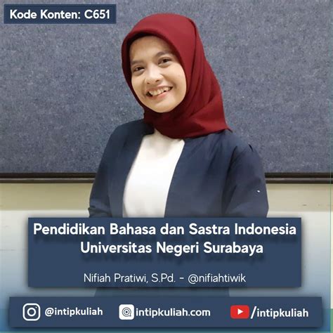 Pengalaman kuliah di Pendidikan Bahasa dan Sastra Indonesia Unesa (Nifiah)