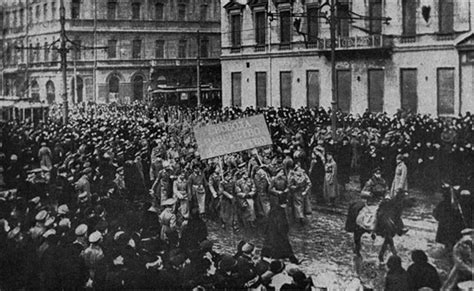 Women take to the streets in Petrograd in 1917 to demand fair pay and equality in what is now ...