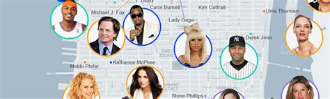 Celebrity Map: Plotting the Celebrities Who Live in NYC [Infographic]