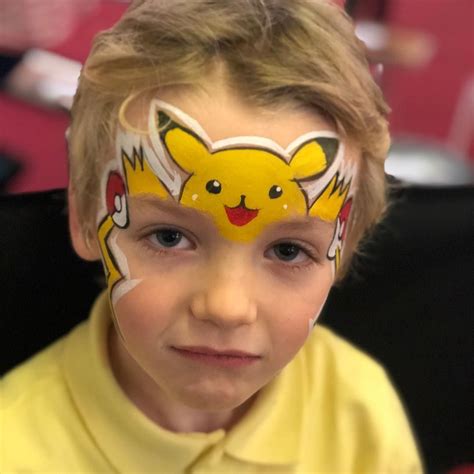 Pikachu by Emerald Face Painting | Face painting halloween, Pikachu face painting, Face painting ...