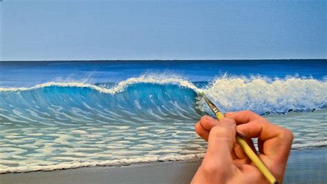 Painting beach ocean waves - cosmicreka