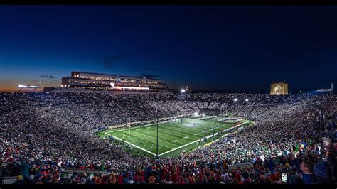 Lights out at Notre Dame Stadium | Notre Dame Football - YouTube