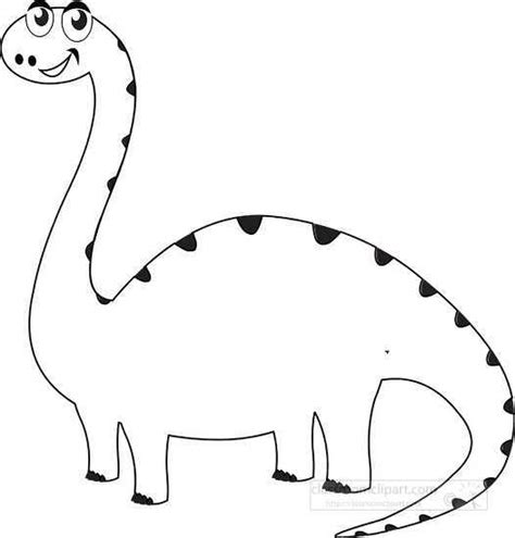 Dinosaur Clip Art Black And White