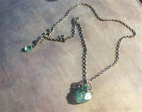 Natural Blue Zircon Necklace